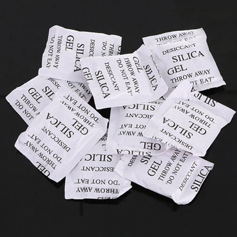 

EZLIFE 100 Packs Non-Toxic Silica Gel Desiccant Damp Moisture Absorber Dehumidifier For Room Non-Toxic Moisture Absorber KT0117
