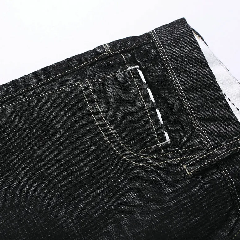 UMMEWALO черные обтягивающие мужские джинсы дизайнерские Стрейчевые джинсы мужские повседневные хлопковые джинсы мужские зауженные