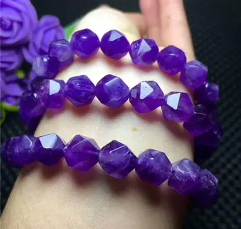 

Certified natural purple yu zhu bracelet AAA 10mm drop shipping/