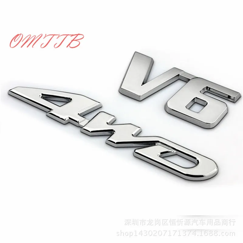 3D Pegatina 4WD Etiqueta Engomada Decor para Coche Automotriz