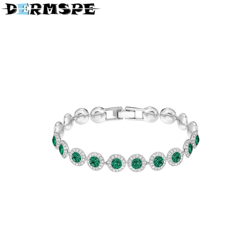 

ANGELIC Bracelet Green 5237769 Ms. Birthday Gift Fashion Design Valentine's Day Boy Give Girl Gift Crystal Bracelet