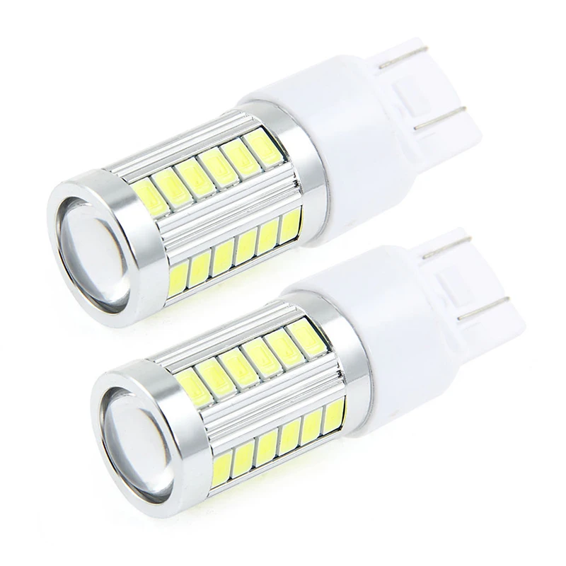 Car styling 1pcs W21/5W 7443 T20 33 LED 5630 5730 SMD car rear light stop bulbs auto brake lights back lamps Turn signals