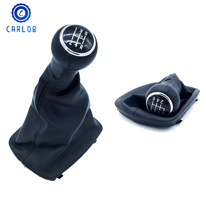 

CARLOB Car Styling 5 / 6 Speed Gear Shift Knob Lever Stick Gaiter Boot Cover Case For Audi A6 C5(1997-2001) A4 B5(1998-2000)