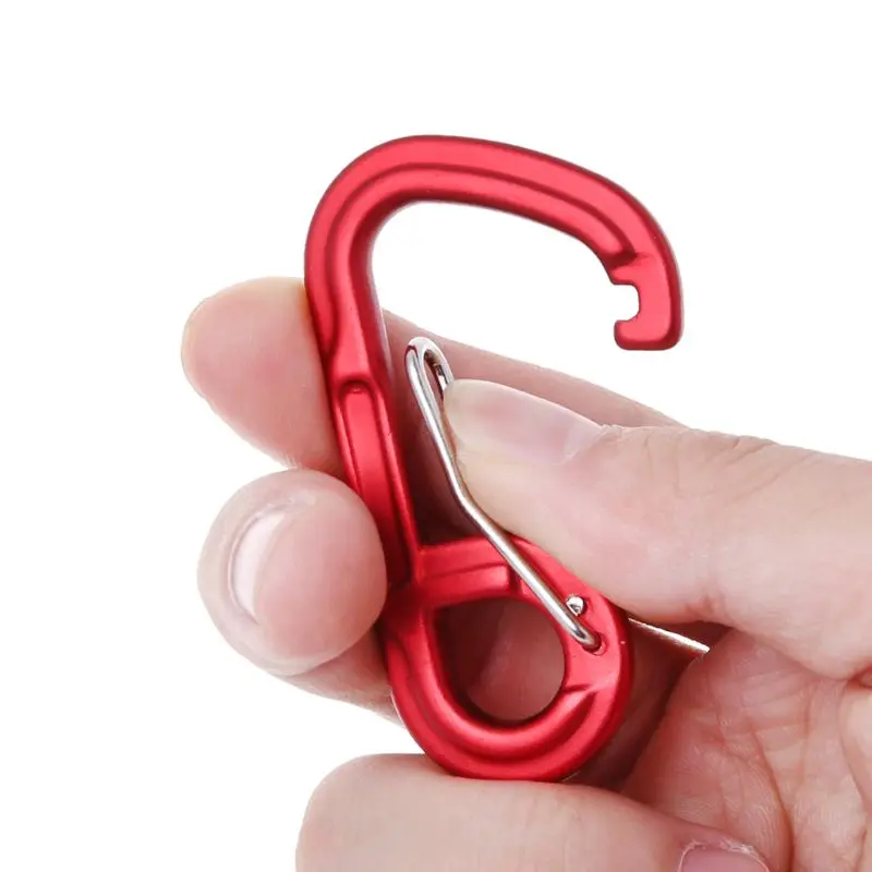 

6cm Aluminum Alloy Carabiner Outdoor Camping Tool Keychain Clip Travel Snap Hook