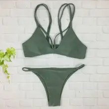 Tanga bikinis mujeres 2016 micro bikini sexy halter del traje de baño tanga brasileña bikini dos piezas del traje de baño trajes de baño maillot de bain femme