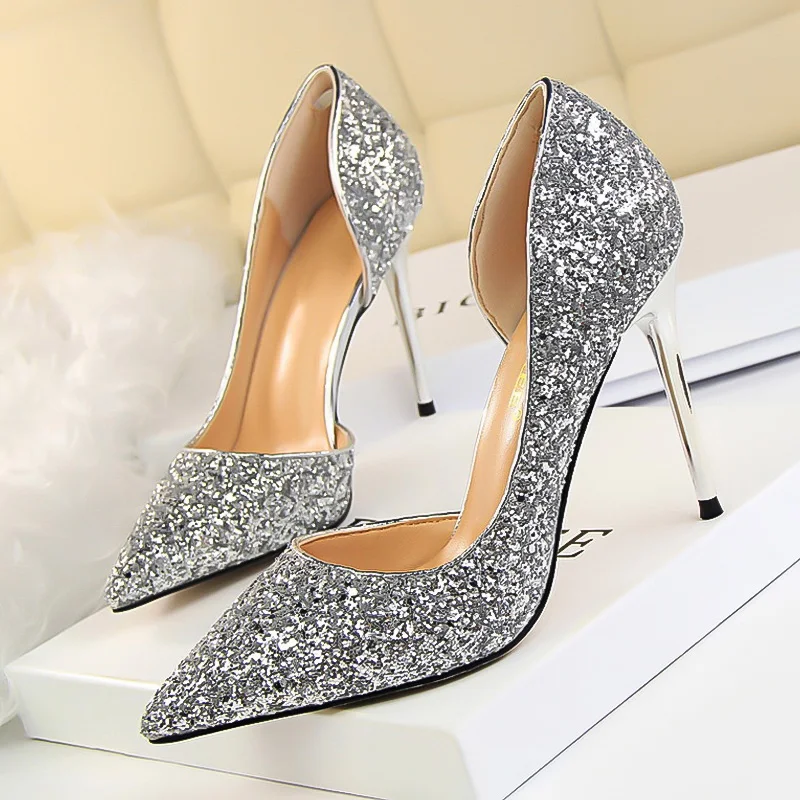 BIGTREE shoes New Women Pumps Sexy High Heels Gold kitten heels Sliver Wedding Shoes Ladies Shoes White Women Shoes stiletto BIGTREE shoes New Women Pumps Sexy High Heels Gold kitten heels Sliver Wedding Shoes Ladies Shoes White Women Shoes stiletto