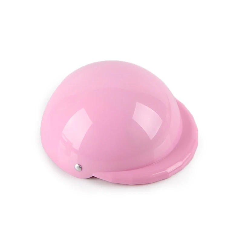 Шлемы для собак для мотоциклов крутая ABS модная шапочка для домашних собак шлем пластиковый ПЭТ Защитная крышка для верховой езды SML - Цвет: Розовый