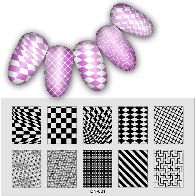 1 шт. 6*12 см штамповки для ногтей пластины Цветочные шаблоны изображений штамп скребок стальной лак Konad ногтей штамп шаблон для маникюра