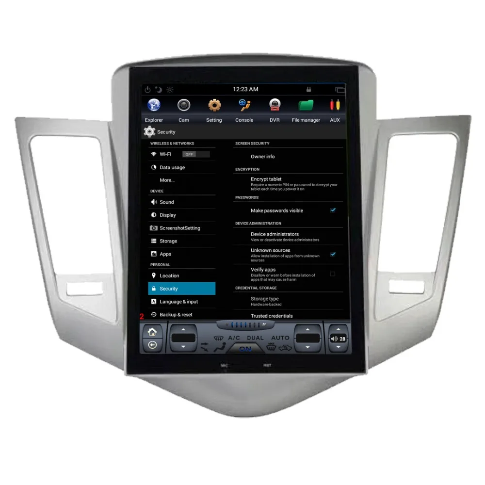 Автомобильный GPS навигатор Aotsr Android 7 1 в стиле Тесла для CHEVROLET CRUZE 2009 2013