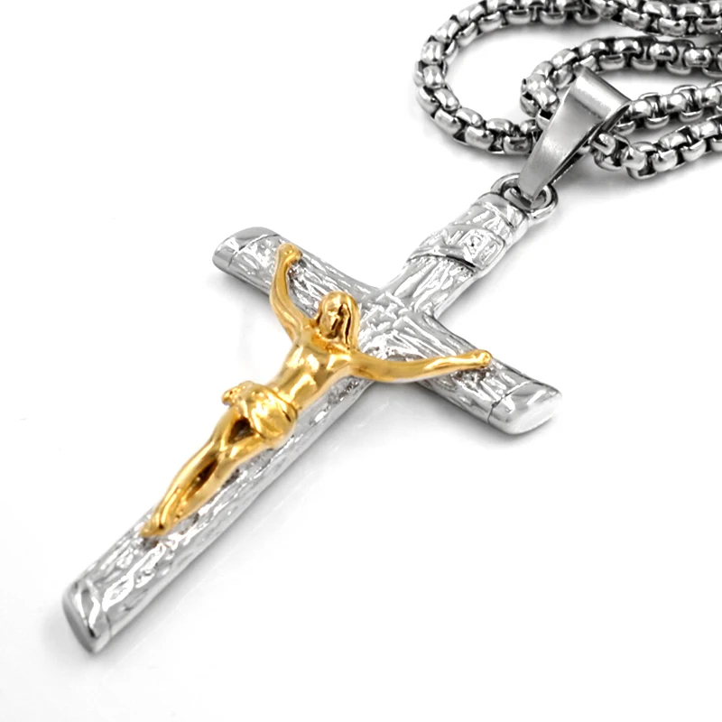 Христианская молитва ювелирные изделия мужское распятие INRI Cross ожерелье