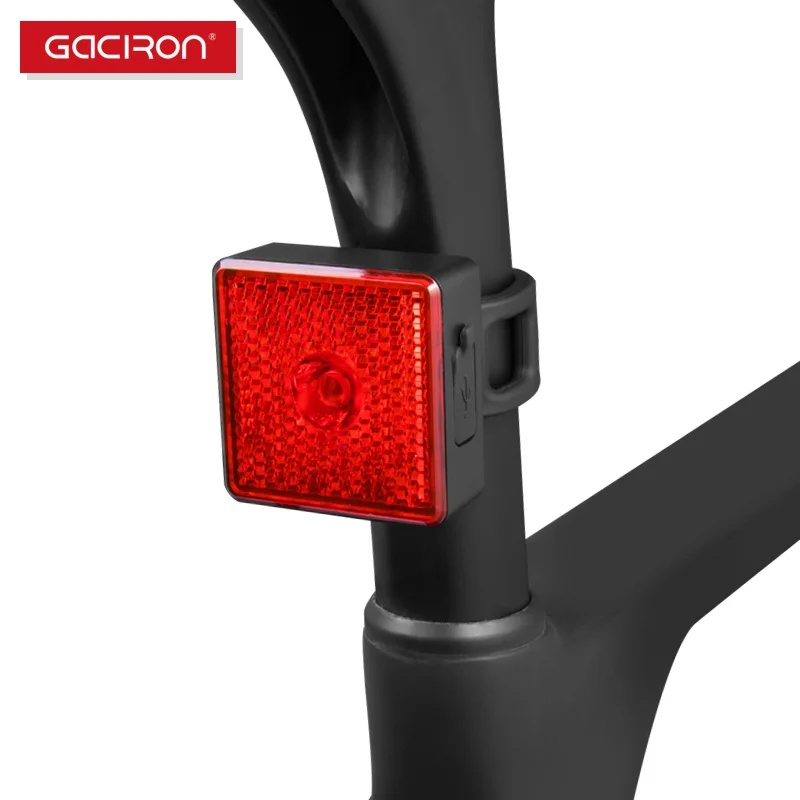 Perfect GACIRON W08-40A Waterproof Smart Warning Tail light Reflex 40luemns LED Lamp Two Installations Bike Accessories 2