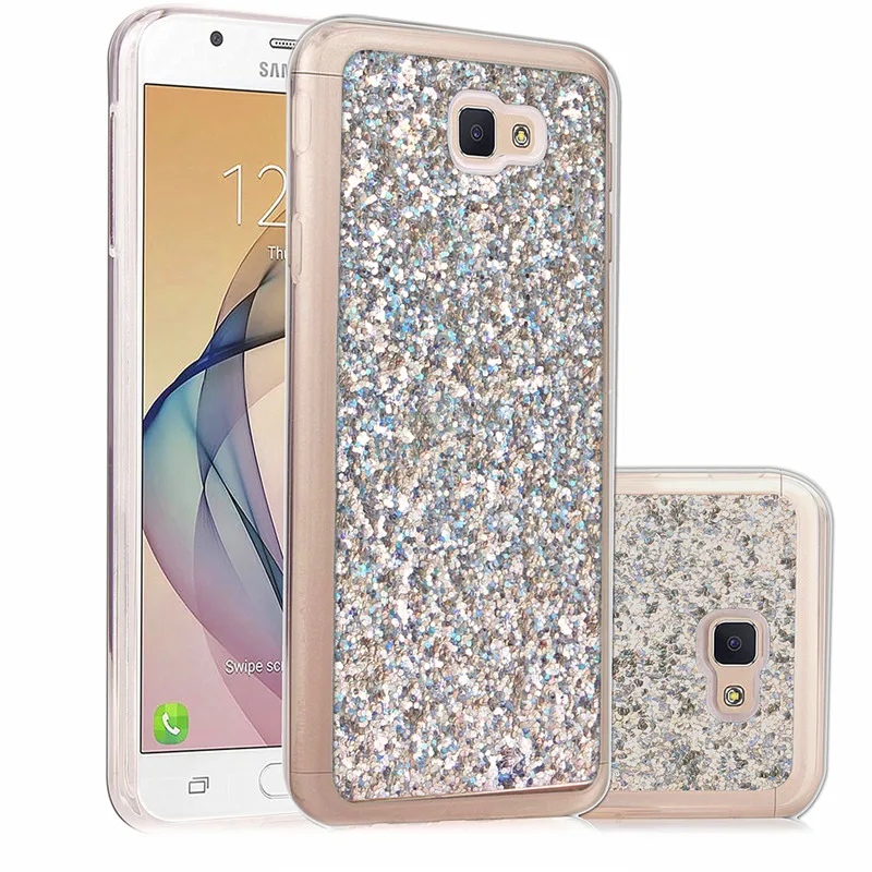 

For Samsung J7 Prime 2016 Case Colored Shiny Glitter Silicone TPU Soft Back Cover Phone Case for Samsung Galaxy J7 Prime G610F
