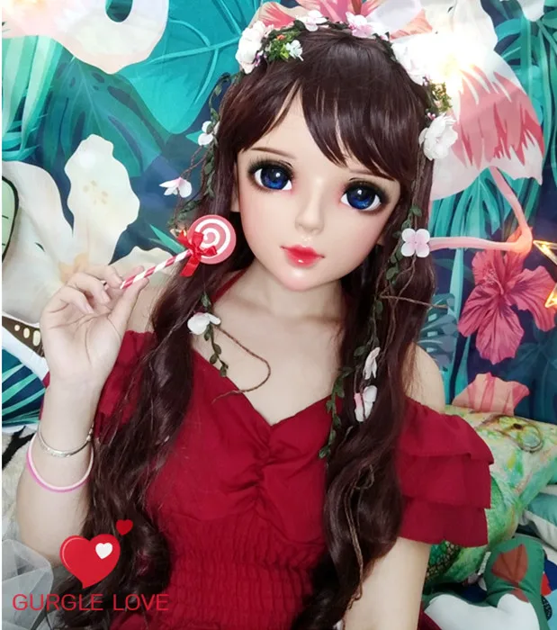 

(NEW-143) Female Male Mask Realistic Silicone Masks Halloween Party BJD Baby Doll Crossdress Japan Kigurumi Mask Anime Cosplay