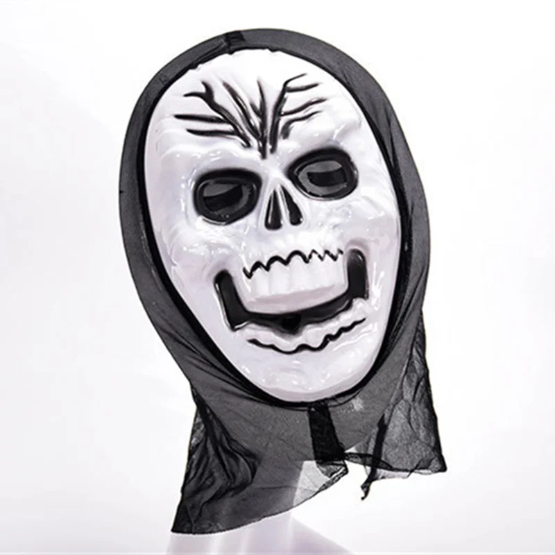Ужас Grim Reaper маска для взрослых Хэллоуин фестиваль вечерние Кричащие ПВХ блистер