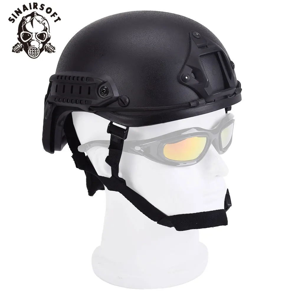 Tactical Military Army Airsoft Protection FAST MH Helmet Combat With ABS Sport Outdoor Hunting Protective Black | Спорт и