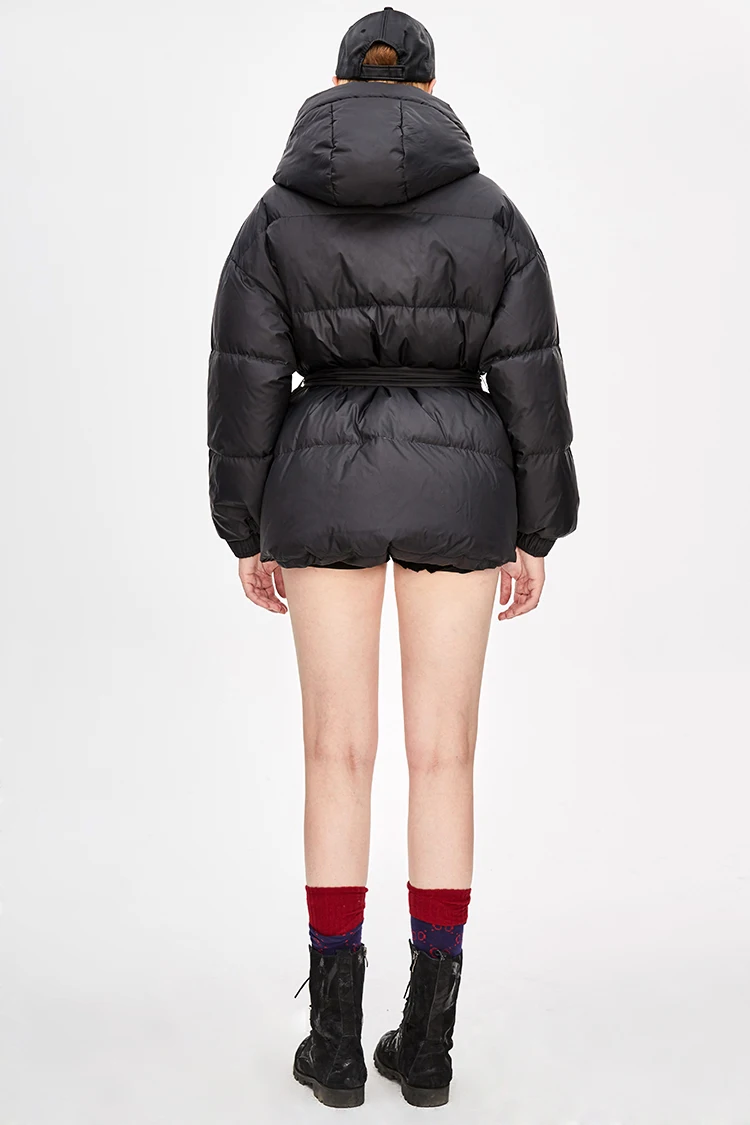 JAZZEVAR Пуховик зимняя новая модная уличная дизайнерская Брендовая женская куртка на 90% утином пуху Красивая верхняя одежда для девочек пальто с поясом z18004