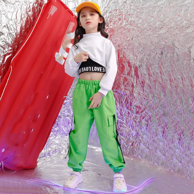 Girls boutique outfits Set 4 6 8 10 12 14 16 18 Years hip hop street dance costumes kids jazz clothes for girls 130 140 150 1