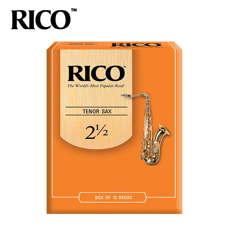 

RICO Derppde Tenor Bb Sax Reeds Strength 2.5#, 3.0# Orange Box of 10