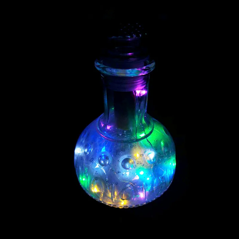 12M 1020LED Strip Light Cork Shaped Bottle Stopper Lamp Holiday Home Wedding Decoration Silver Wire button batery Lamp String  (7)