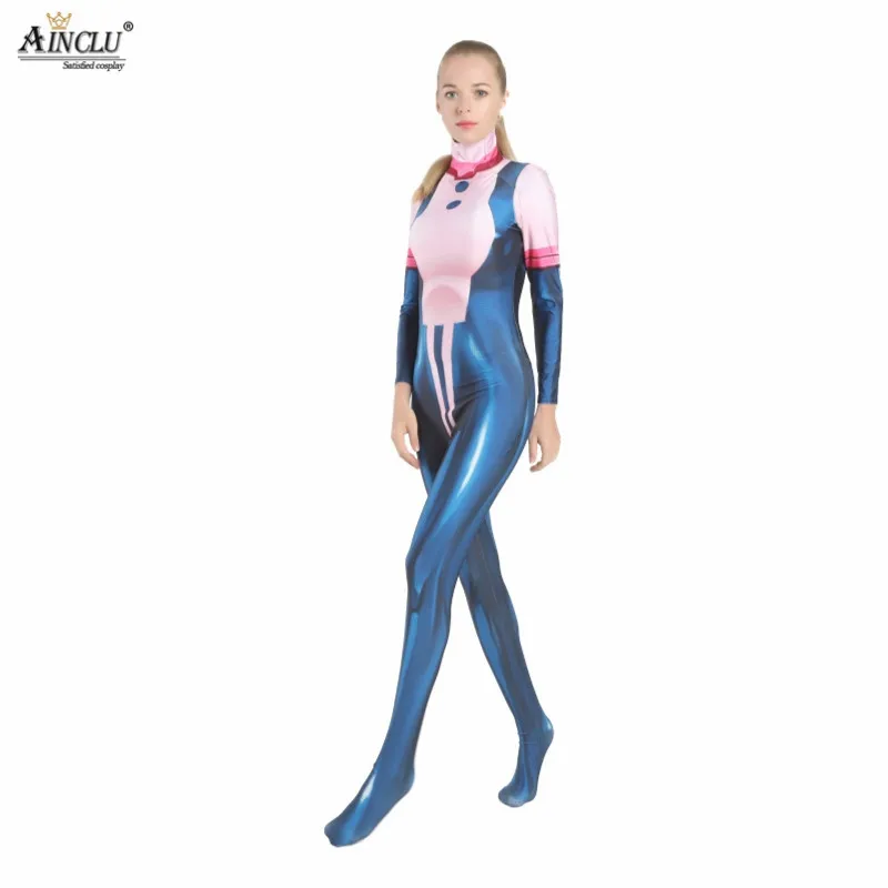 Ainclu, 3D принт, женский, детский, OCHACO URARAKA, карнавальный костюм, Zentai, мой герой, Academy Boku, no Hero Academy, косплей, боди, комбинезон