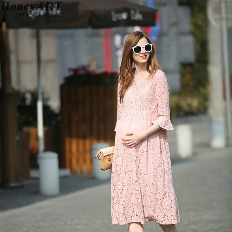

Pregnancy Dresses pregnancy clothes Long Lace Dress Pregnant Pregnancy Summer dress DD414X
