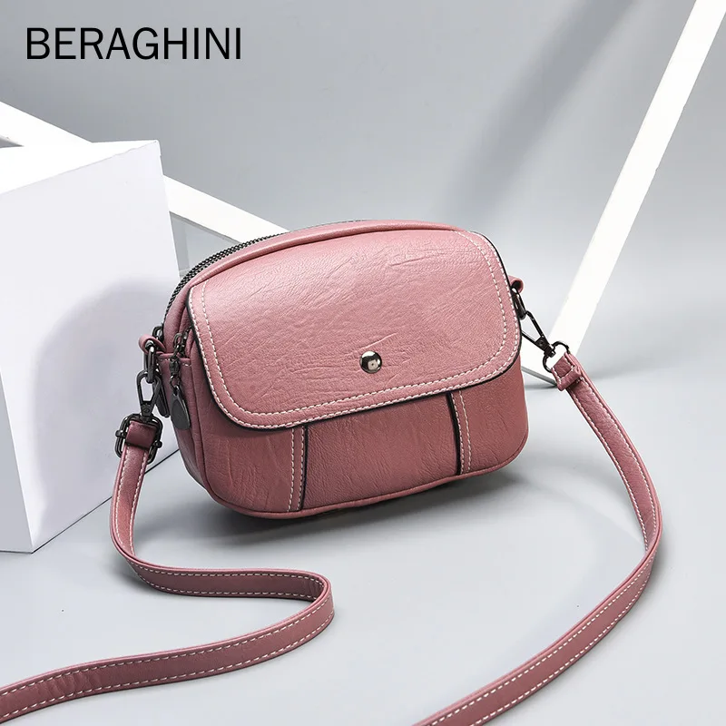 

BERAGHINI 2019 NEW Women Mini Shoulder Bag All-match Crossbody Bag for Ladies Fashion Messenger Bag Female Clutch Small Handbags
