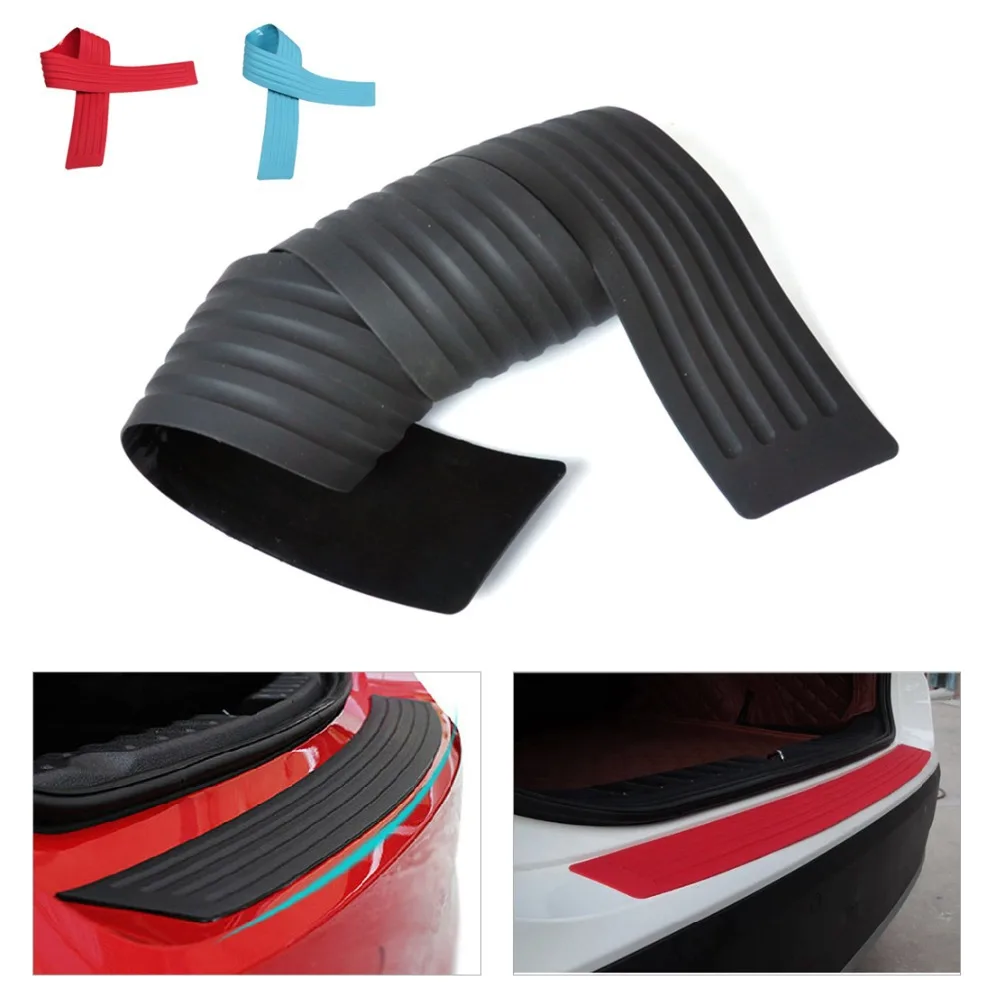 

1pc New Rubber Rear Guard Bumper Protective Trim Cover w/ Adhesion Protector for VW Volvo Benz Audi BMW Buick Mazda Chevrolet
