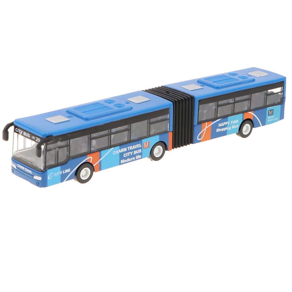 18cm Electric Toy 1/64 Pull Back Bus Car Model Diecasts Bus Toys Metal Alloy Art Crafts Collection for Children Kids Gifts