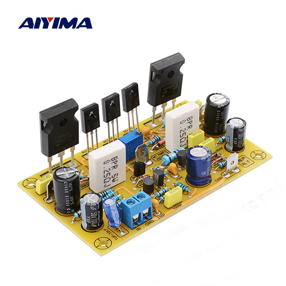 

AIYIMA Power Audio Amplifier Board 100W Mono Amp MOS Tube IRFP240 IRFP9240 Ultimate Fidelity Amplifiers DIY For Home Theater