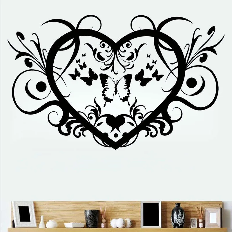 Butterfly Personalized Symbol Bedroom Wallpaper Decals Love