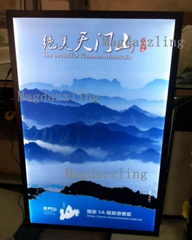 

A1 Size Black LED Illuminated Picture Frame,LED Back-lit Poster Frame Lightbox