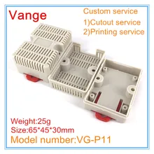 10 шт./партия пресс-формы для литья под давлением ABS пластиковый корпус для проекта 65*45*30 мм для Din-rail батареи продукта