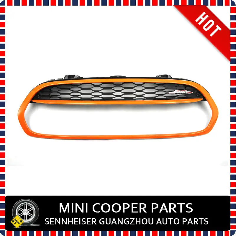 Фирменная Новинка ABS Пластик с защитой от ультрафиолетового излучения, стиль Mini Ray оранжевый Цвет передняя решетка объемный для Mini Cooper F56 F55 F57(1 шт./компл