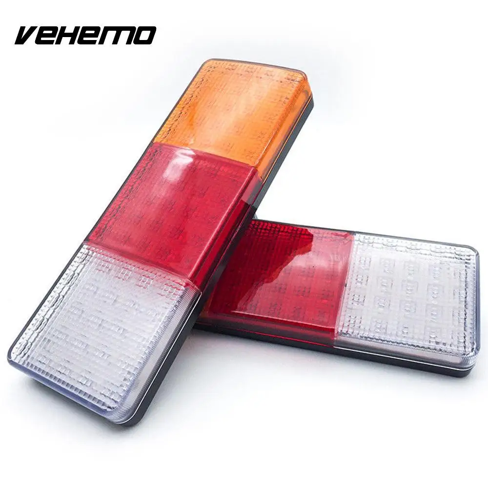 

Vehemo 75LED Rear Lamps Trailer Tail Lights Universal Car Warning Lights Vehicle Super Bright Accessories