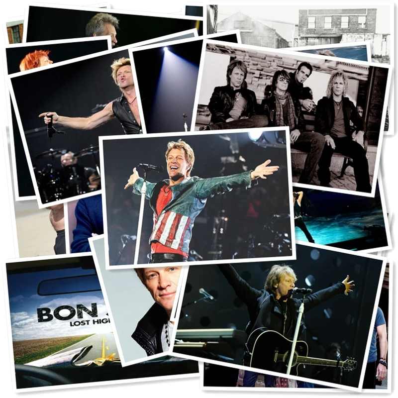 C1-8# Bon Jovi Классическая серия наклеек 20/шт ПВХ Коллекция ноутбуков подарок домашний декор холодильник Стайлинг смешанные наклейки s