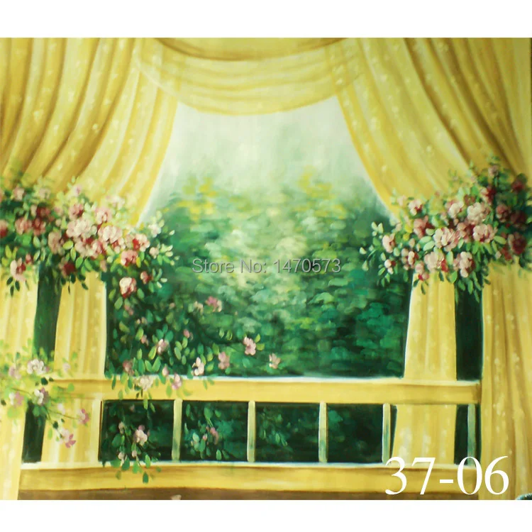 New 10*20ft Hand Painted Scenic muslin Backdrop 3706 photography studio wedding background photo for sale | Электроника