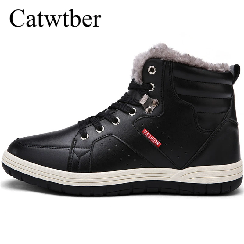 Restricciones soplo Nombrar Catwtber invierno hombre botines hombres con piel Fahsion ocasional nieve  suege botas de cuero zapatos de los hombres Chaussure homme|Botas de nieve|  - AliExpress