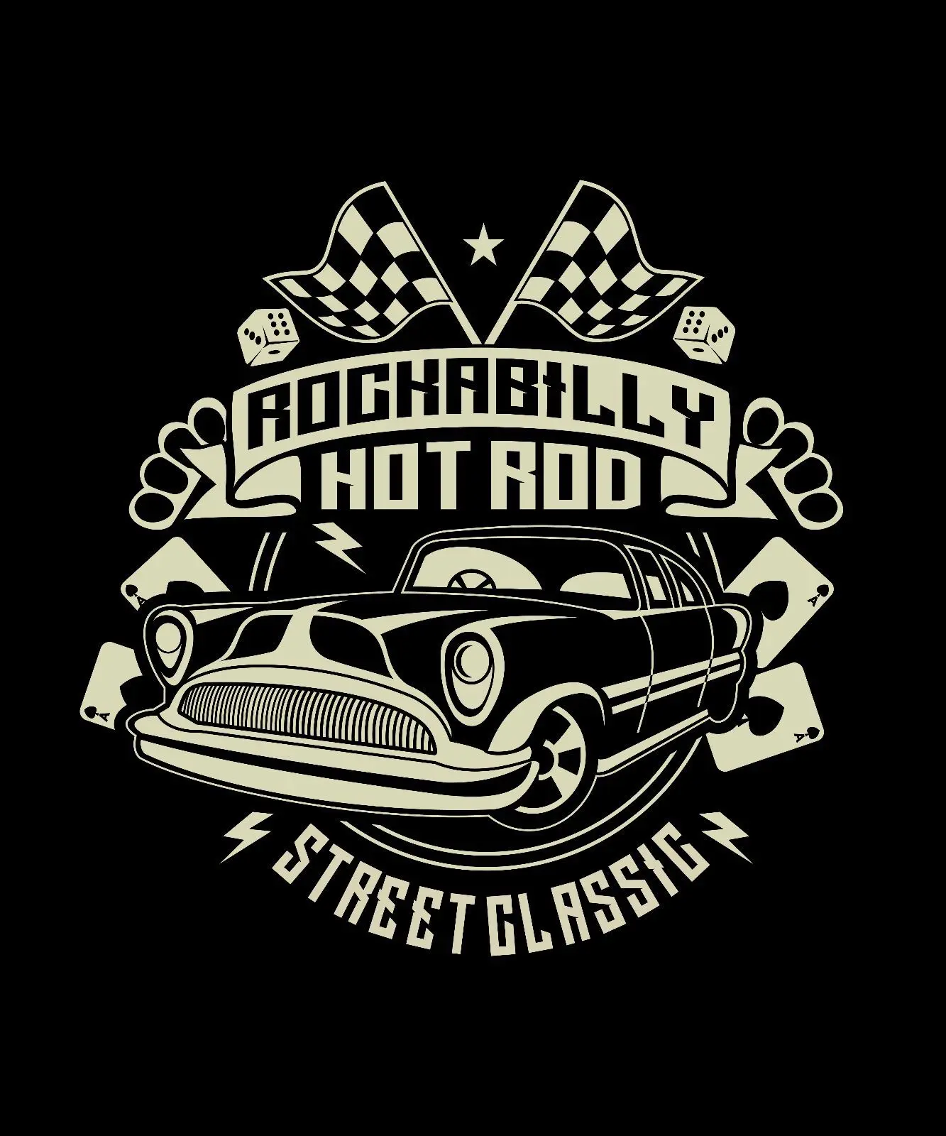 Модные новые футболки новинка топы с круглым вырезом рок Billy Hotrod Street Классические