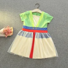 Китайское платье для детей, костюм Mulan одежда для маленьких девочек летние детские платья для девочек, китайский костюм Tang платье для выпускного вечера для детей возрастом от 2 до 6 лет