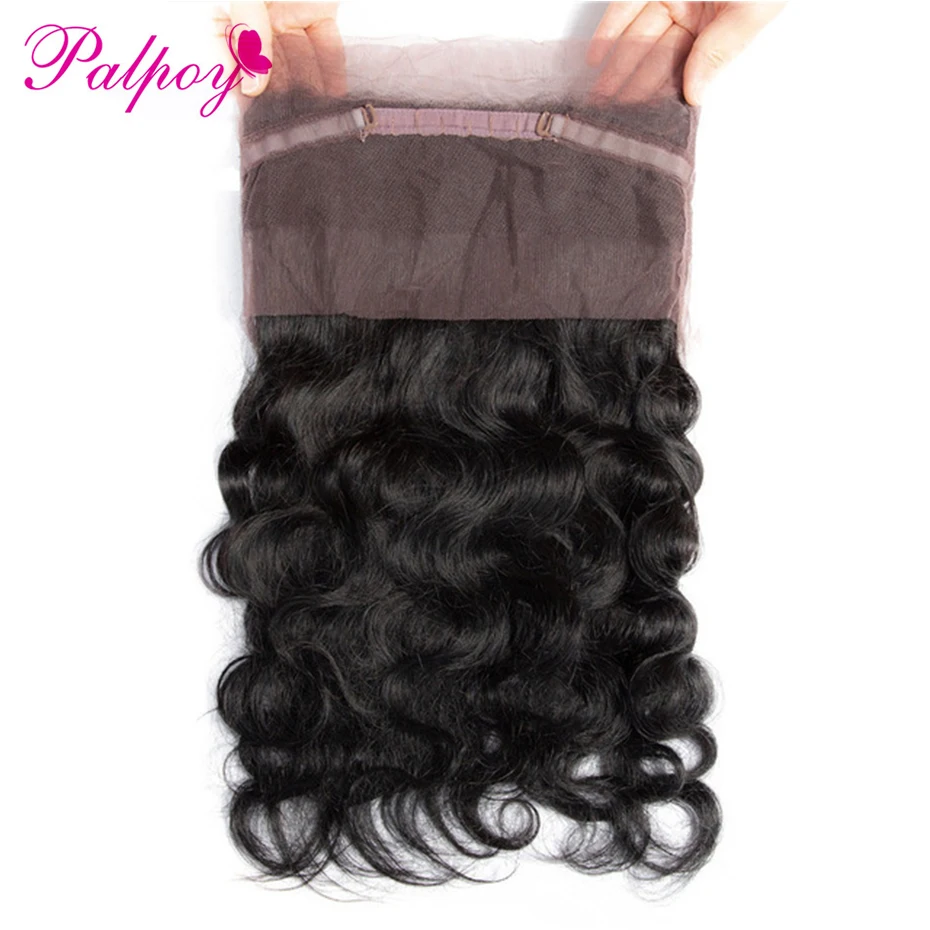 

PALPOY 360 Lace Body Wave Frontal Hair Closure Brazilian Non Remy 100% Human Hair With Baby Hair Free Part 8-20 Free Shipping