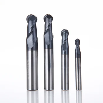 

HRC65 Double-edge Ball-end Milling Cutter Ball Endmill Coated BALL NOSE CUTTER Carbide Tungsten Steel Round Head Milling Cutter