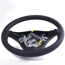 1J0419091 черные кожаные Спортивное Рулевое колесо для Mercedes-Benz V Вт Гольф J ВАВТ MK4 Passat B5 1J0 419 091 S 1J0419091AE 1J0 419 091 AE