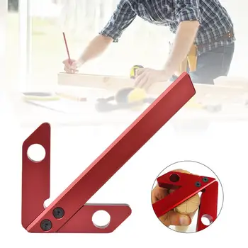 

Woodworking Center Finder Scriber Square 45 Degree 90 Degree Right Angle Line Gauge Measuring Tool