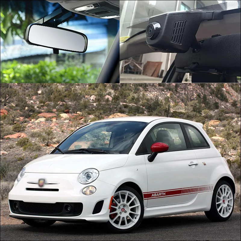 차량용 비디오 녹음기, Fiat 500 Viaggo Freemont Palio Linea Bravo Punto, 4K 2160P 와이파이 DVR 블랙박스 대시 카메라