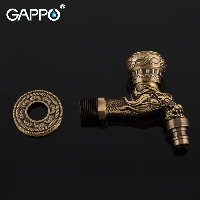 GAPPO смеситель для раковины s античная латунь настенный ванная комната стиральная