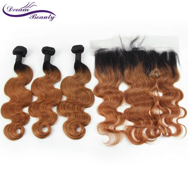 Best Price Brazilian 1b/30 Body Wave Ombre Blonde Human Hair 3 Bundles PCS With 13x4 Lace Frontal Remy Hair Extensions Dream beauty Best Price Brazilian 1b/30 Body Wave Ombre Blonde Human Hair 3 Bundles PCS With 13x4 Lace Frontal Remy Hair Extensions Dream beauty