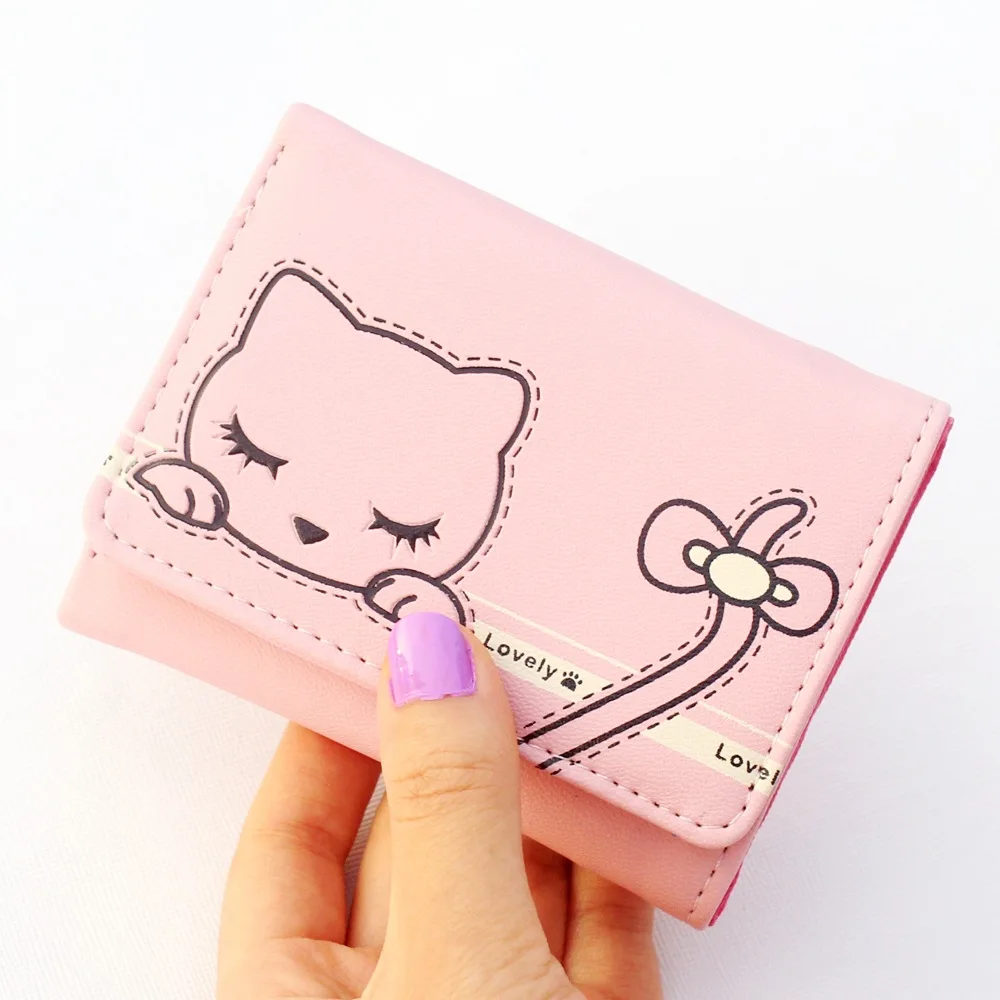 XAX Women Wallets Small Fashion Brand Leather Purse Ladies Card Bag Short Wallet Women Clutch Women Female Purse Money Clip 269