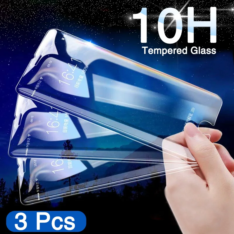 

3Pcs HD Tempered Glass For iPhone 6 6s 7 8 Plus Screen Protector on the For iPhone X XS MAX XR 5 5s SE 10H Protective Glass Film