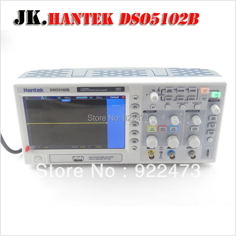 

H010 Hantek DSO5102B Digital storage oscilloscope 100MHz 1GSa/s record length 1M better than ADS1102CAL+