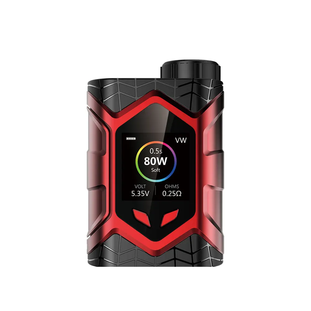 

E cigarette MOD Authentic Wall Crawler 80W TC Box Mod 18650 Battery Temperature Control box mod Fit Frogman Tank 510 Thread Vape